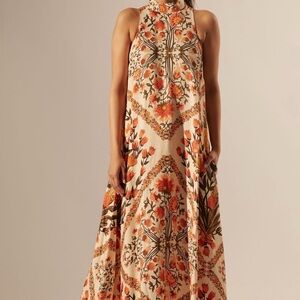 FARM Rio x Anthropologie Floral Maxi Dress